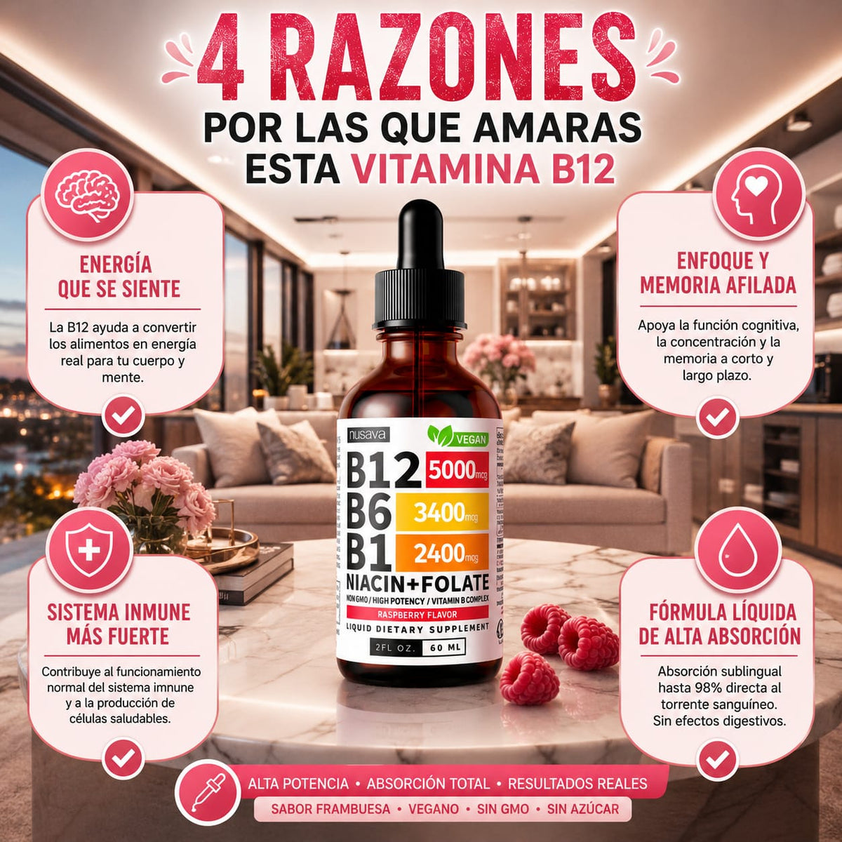 Complejo B Líquido de Máxima Absorción Celular - BioAbsorb™