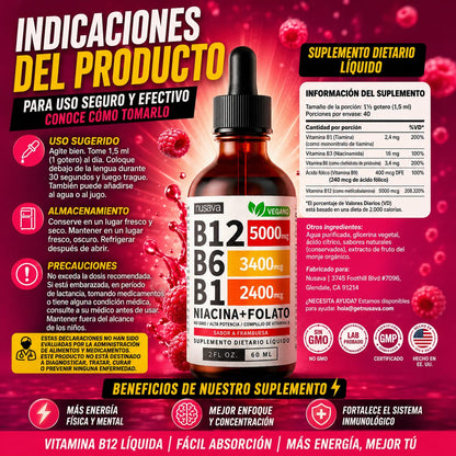 Complejo B Líquido de Máxima Absorción Celular - BioAbsorb™